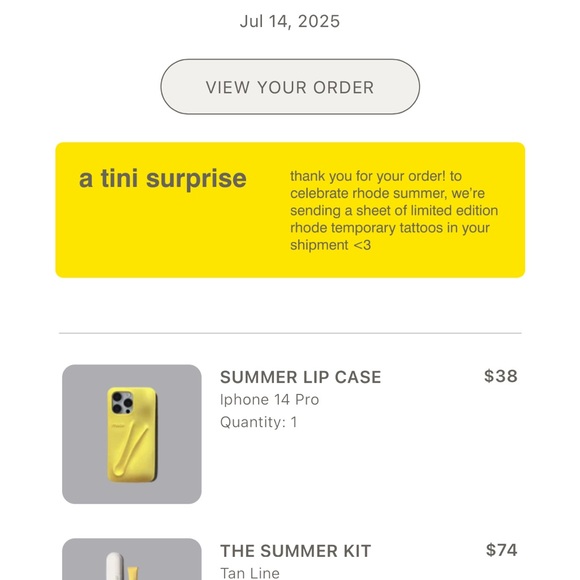 rhode Lemontini iPhone 14 Pro Lip Case - Picture 8 of 8